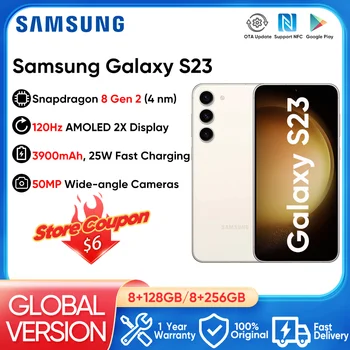 Samsung Galaxy S23 5G Okostelefon, Snapdragon 8 Gen 2 6.1