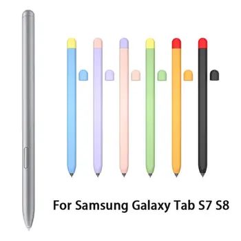 Szilikon tolltartó Samsung Toll csúszásmentes Védelem Ujja Borító Lap S7 Plus S8 Plusz Pálca Touch Pen Borító