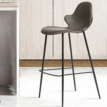 Számláló magas székre a konyhában, bár tervező Művész Kávézó Tervező Bár Szék Puha Bőr sillas de bár Modern Bútorok HY
