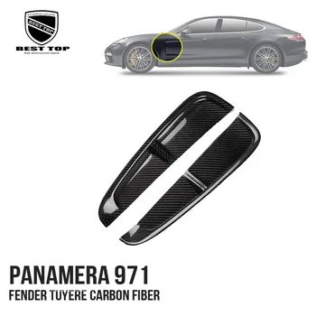 Szénszálas Fender Tuyere Porsche Panamera 971 2017 Fel Kronométer Tükör Fedezze Paszta Típusú Autó Tartozékok