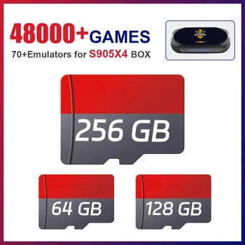 TF/Játék Kártya 70+Emulátorok a 48,000+ Játék a PSP/PS1/NDS/N64/DC/SS/MAME Retro videojáték-Konzol Játék/TV BOX/HK1 RBOX X4