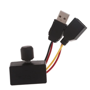 Tartós LED Szalag Dimmer Gombok USB Női Férfi Kábel 8cm Hosszú Vezetékek Csepp szállítás