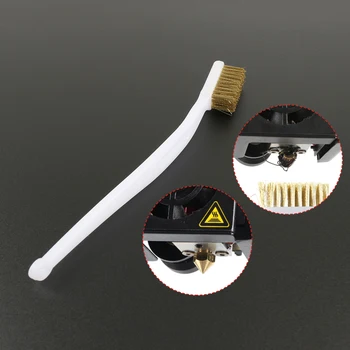 Toaiot Tisztító Eszköz Réz Drót Fogkefe Réz Kefe Nyél 3D-s Nyomtató Fúvóka Fűtés Blokk Hotend Tisztítás Meleg Ágyban Alkatrészek