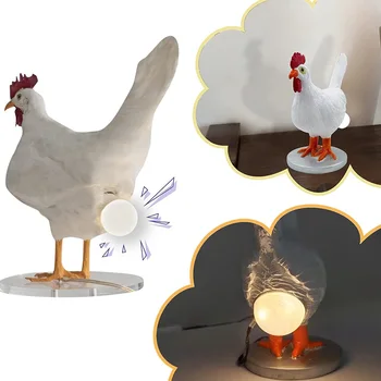Tojás Fény Gyanta Tojás Fény Ragyogó Húsvéti Tojás Fény 3D-s LED-es Éjszakai Fény, Csirke Alatt A Ragyogó Tojás USB Lámpa