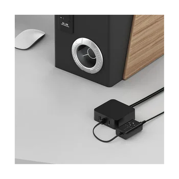 USB Alacsony Késleltetésű Bluetooth 5.2 Adó Audio AptX Vezeték nélküli Sztereó Zenei Adapter Mikrofon, 3,5 mm-es R/L