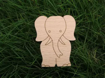 elefánt alakú fa bross
